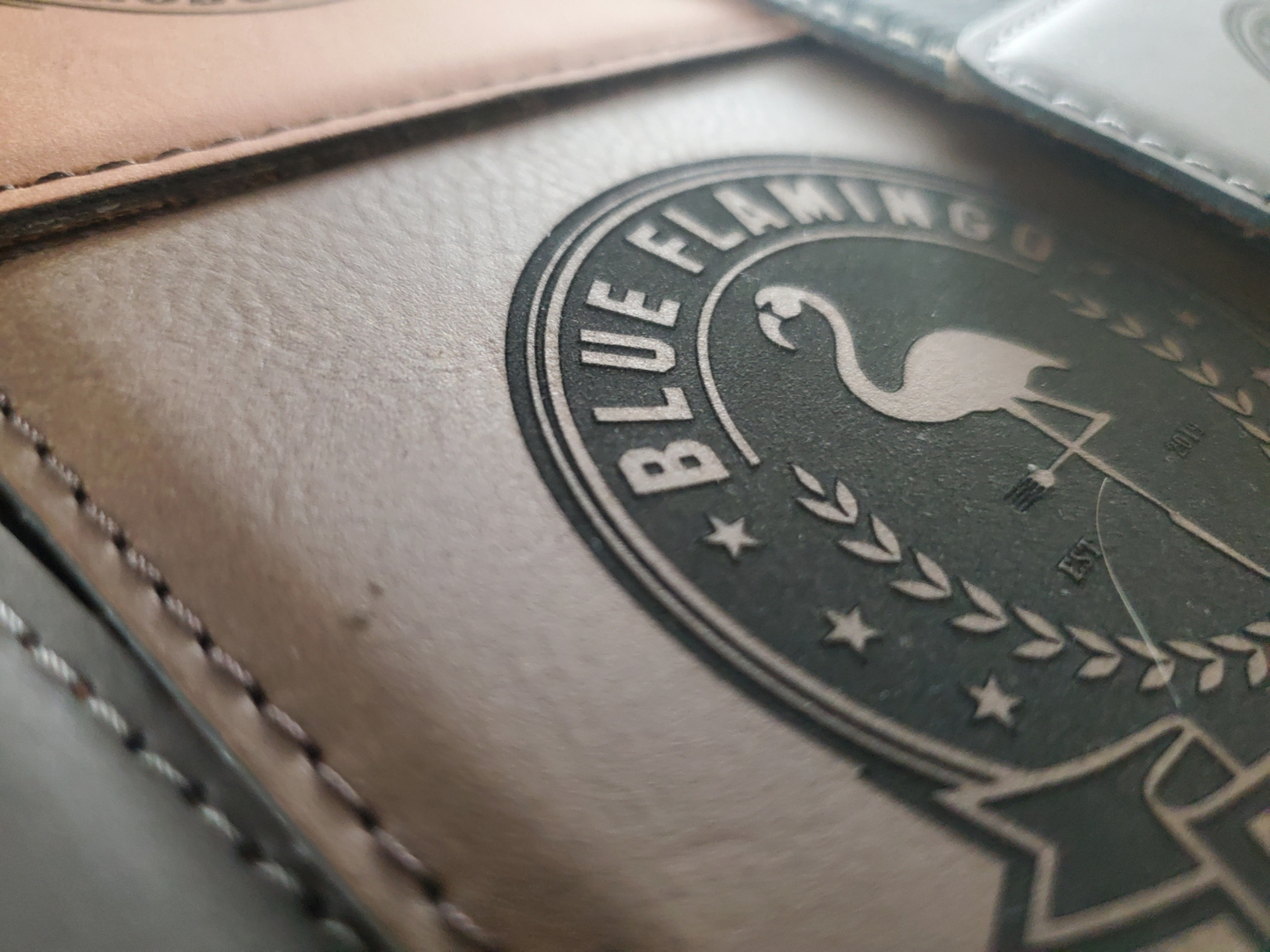 Custom Logo Engraved / Etched Leatherette Coaster