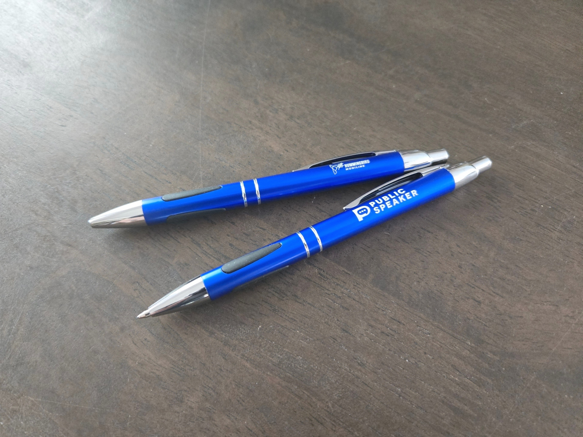 Custom Logo or Text Engraved / Etched Pens (Black Ink)