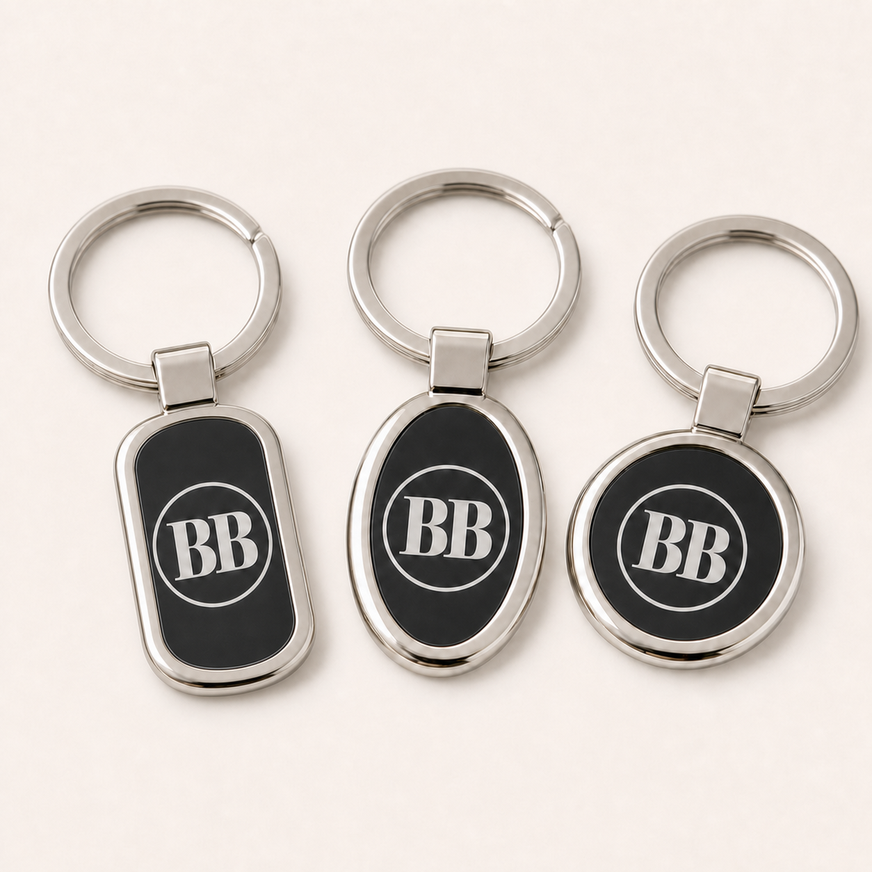 Custom Logo Etched Metal Keychain